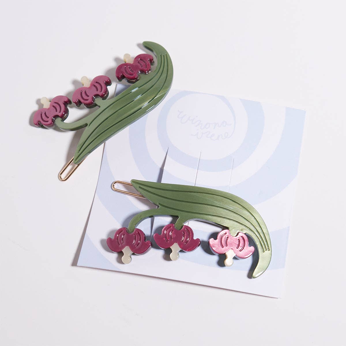 Bleeding Heart Barrette Set | Winona Irene
