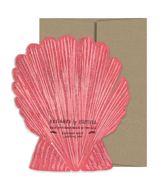 Seashell Die Cut Card | Isatopia