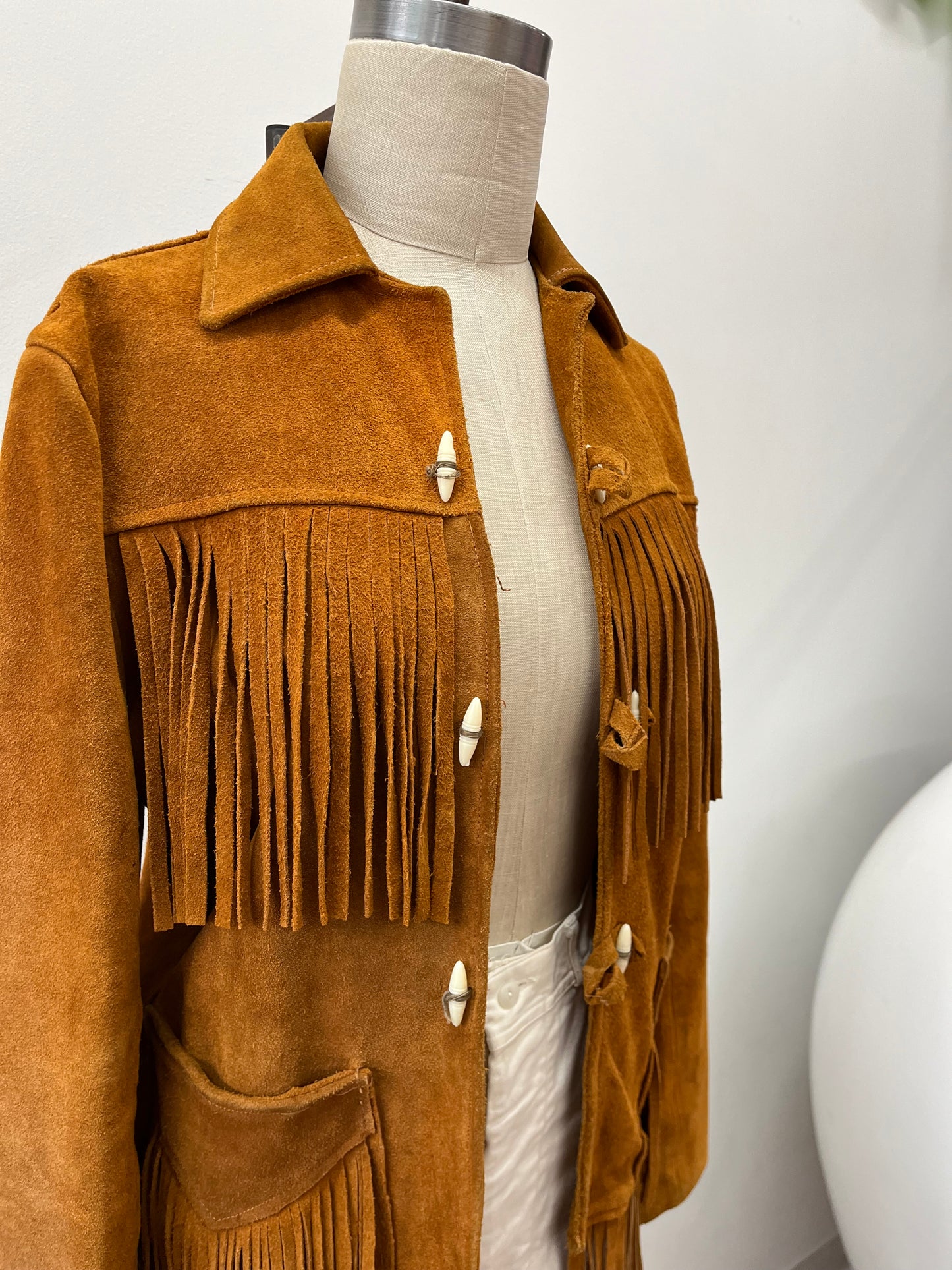 1970's Stunning Suede Fringe Jacket