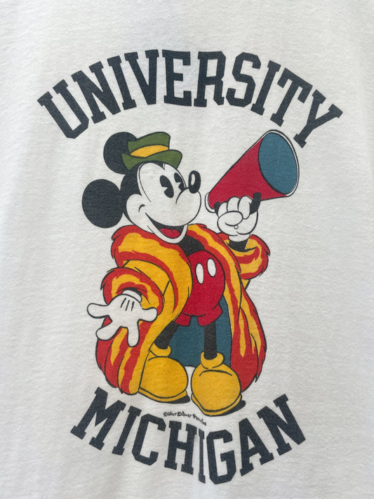 1970s Vintage University of Michigan Mickey Mouse Disney Athletic T-Shirt