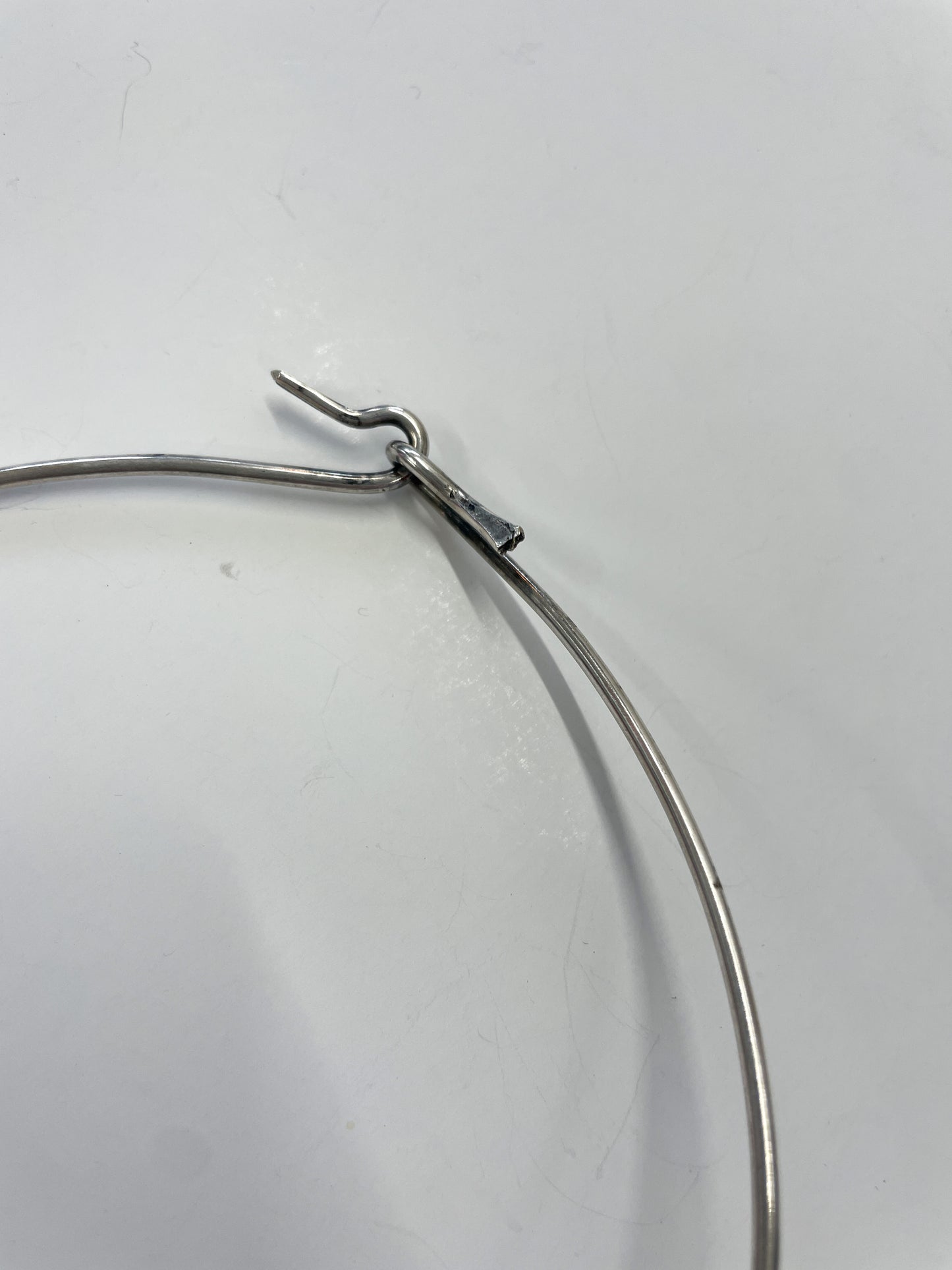 1960s Vintage Sterling with Carnelian Modernist Collar Necklace