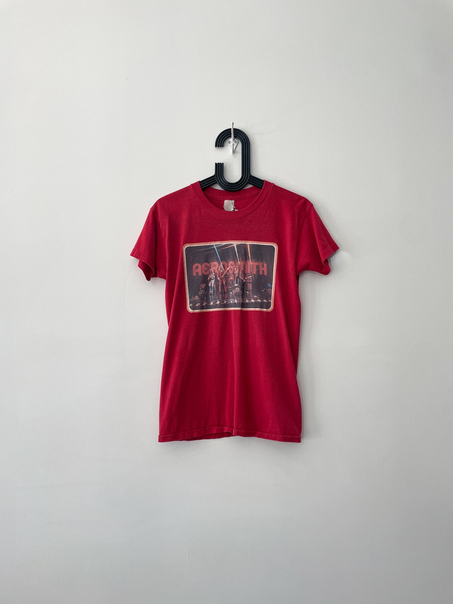 1980s Vintage Aerosmith Iron On Tee Shirt
