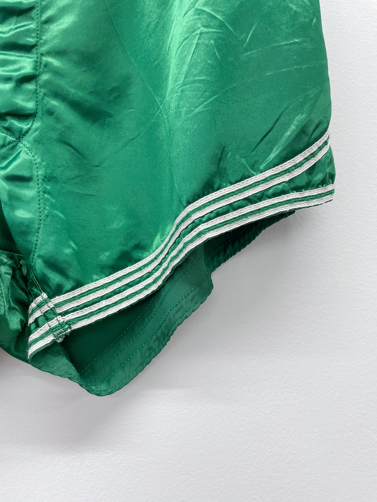 1940s Vintage Green Rayon Boxing Shorts