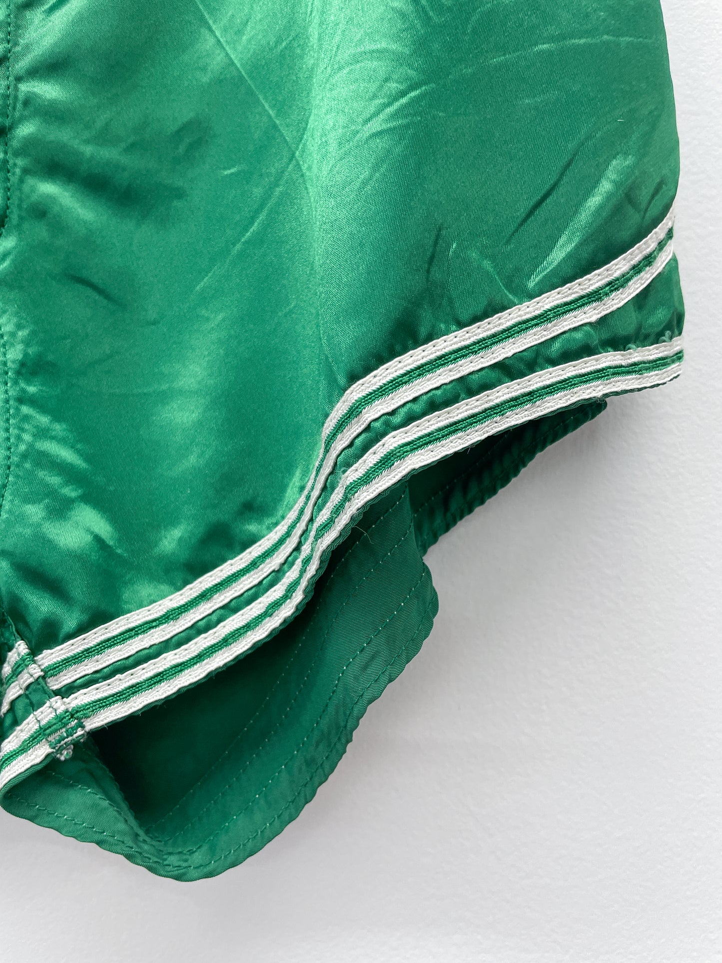 1940s Vintage Green Rayon Boxing Shorts