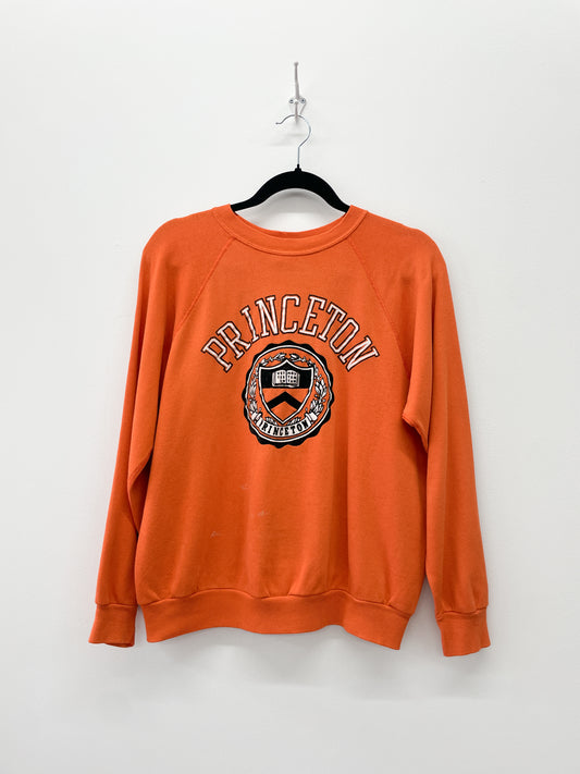 1980's Vintage Princeton Orange Crewneck Sweatshirt