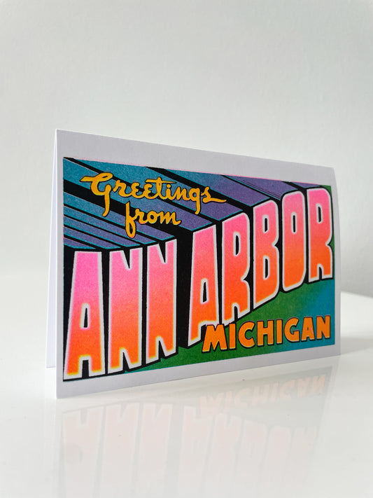 Greetings from Ann Arbor Card