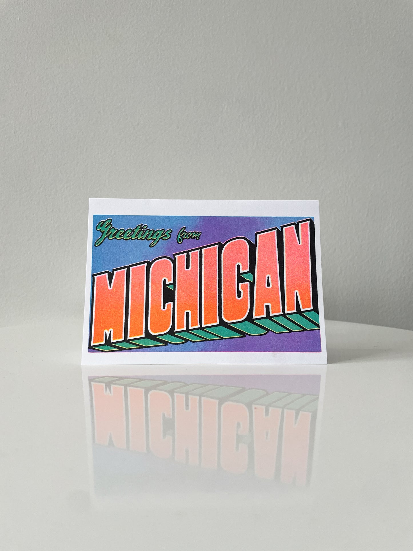 Greetings from Michigan Card