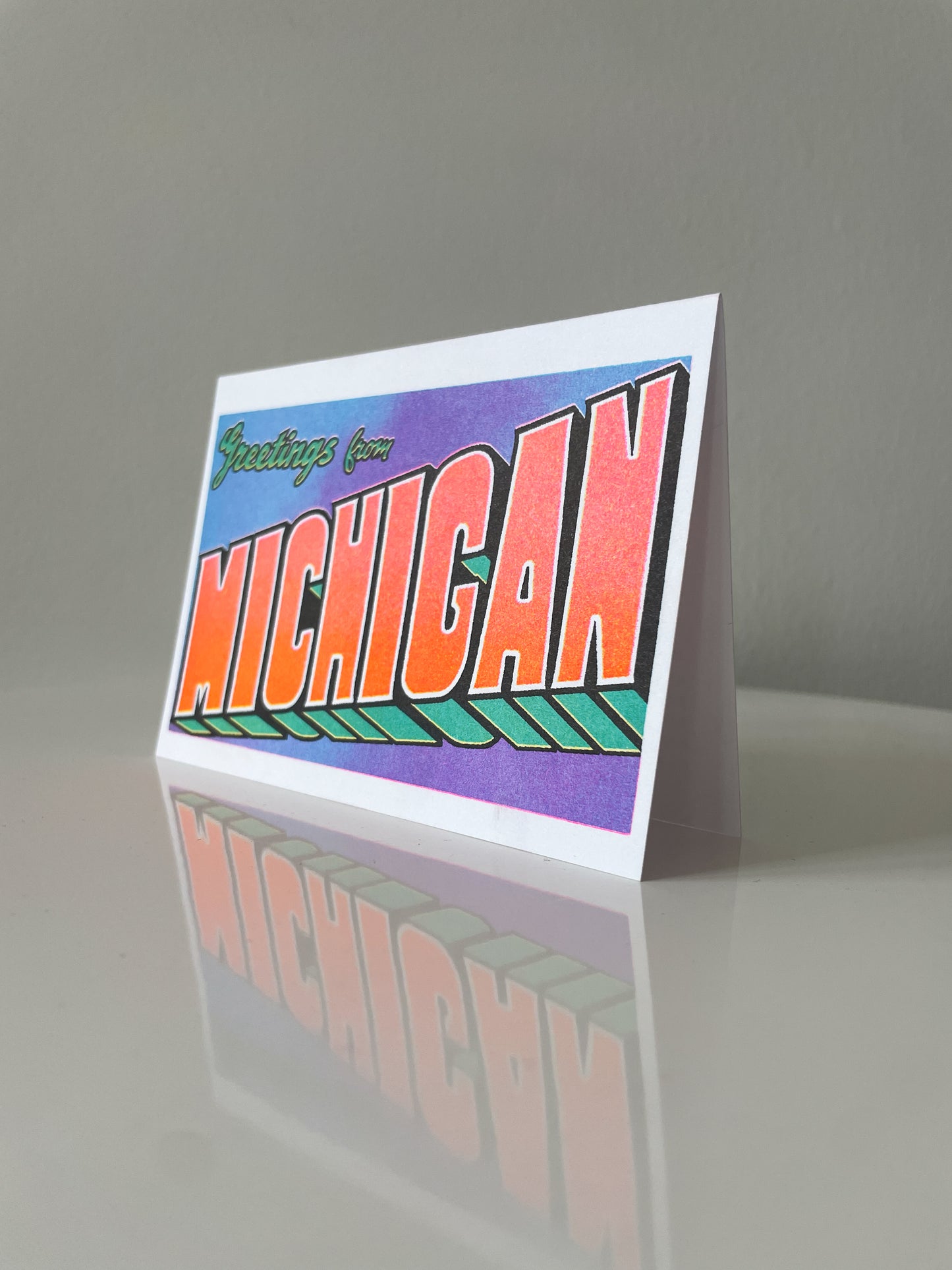 Greetings from Michigan Card