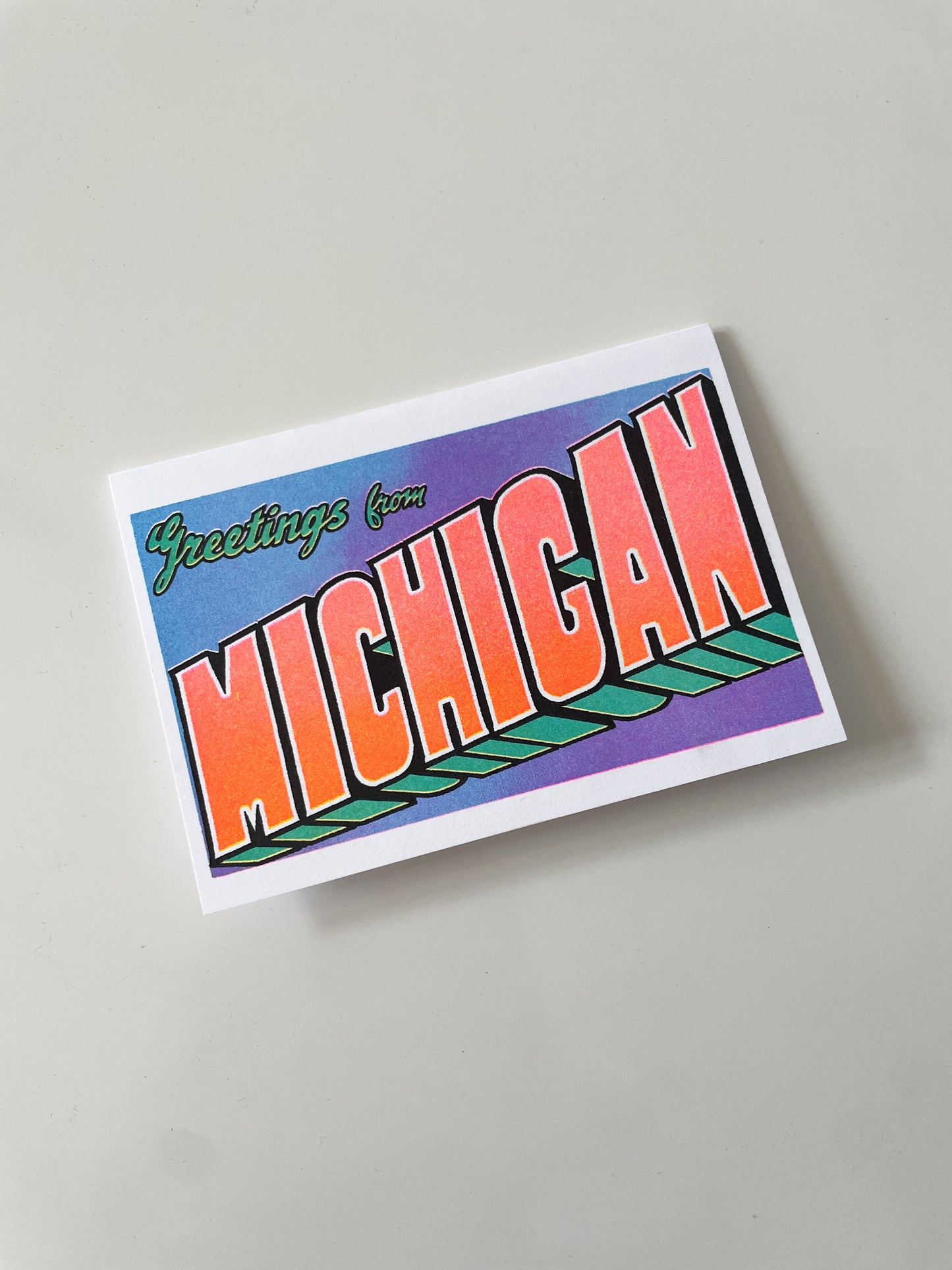 Greetings from Michigan Card