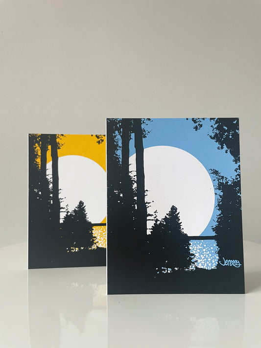 Forest Sunset Card