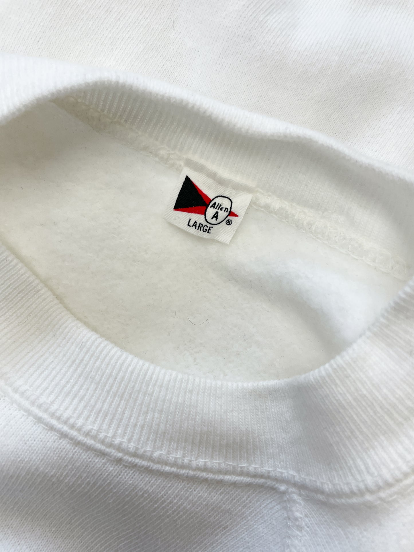 1960s Vintage Allen-A Deadstock Plain White Classic Crewneck