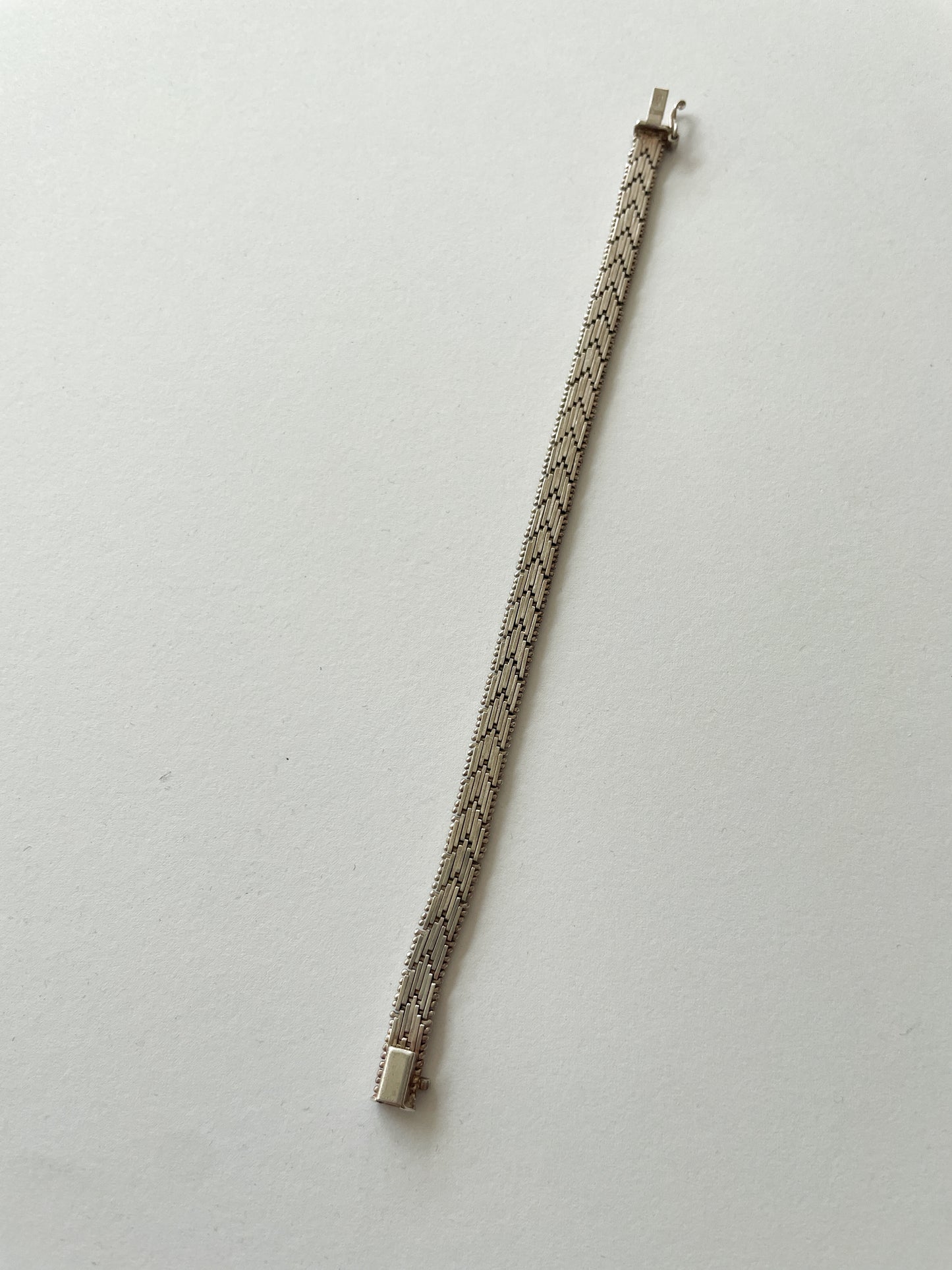 1980s Vintage Italian Riccio Sterling Silver Bracelet