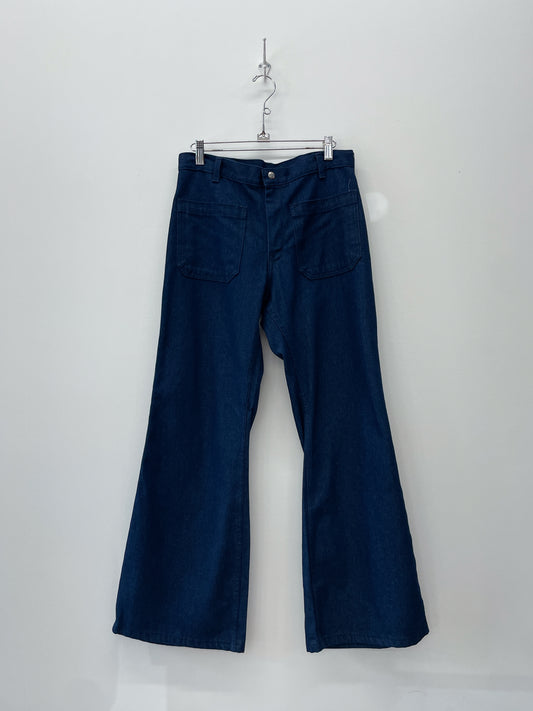 1970s Vintage Seafarer High Waist Sailor Pants