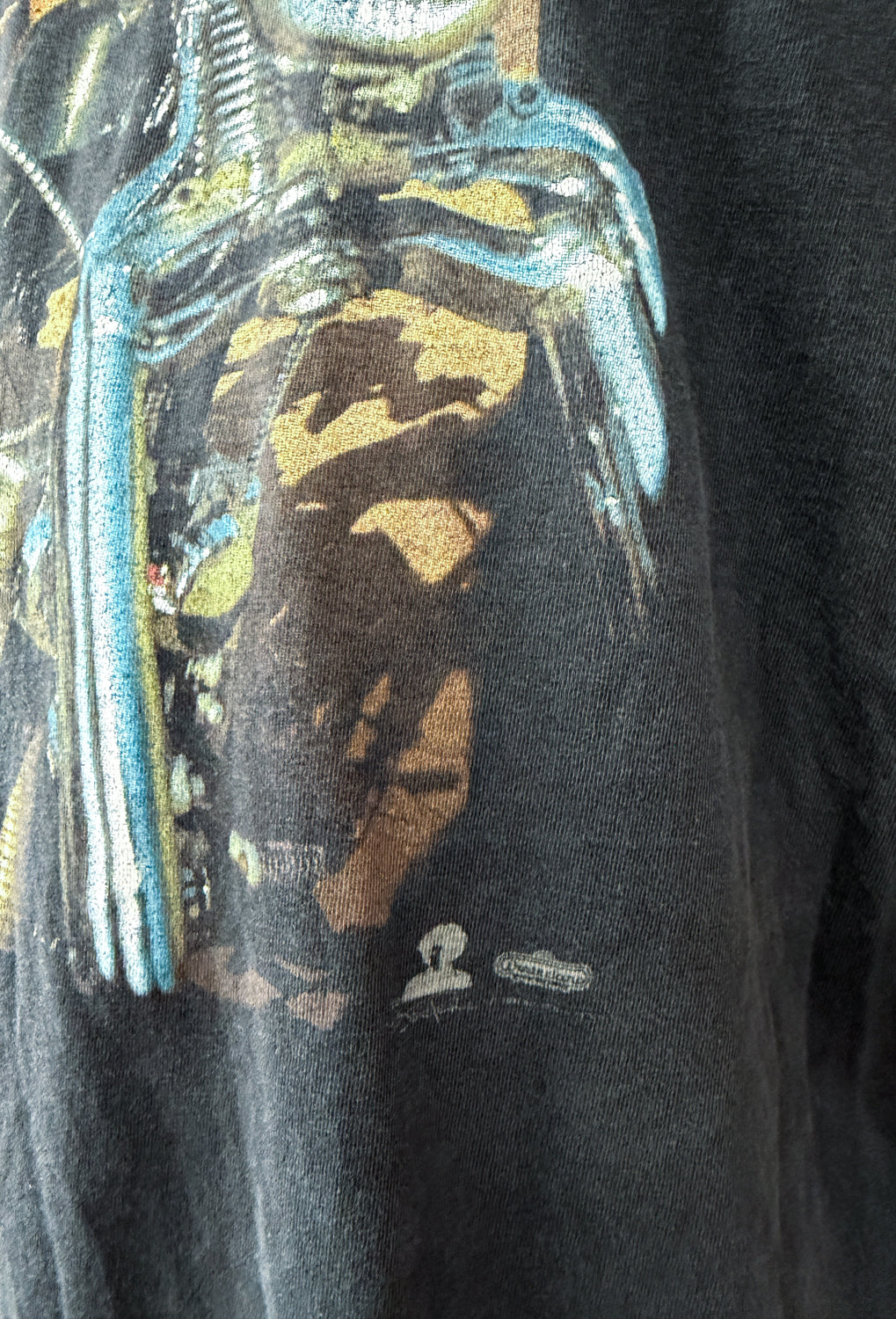 1990s Vintage Jimi Hendrix South Saturn Delta Motorcycle Photo Tee