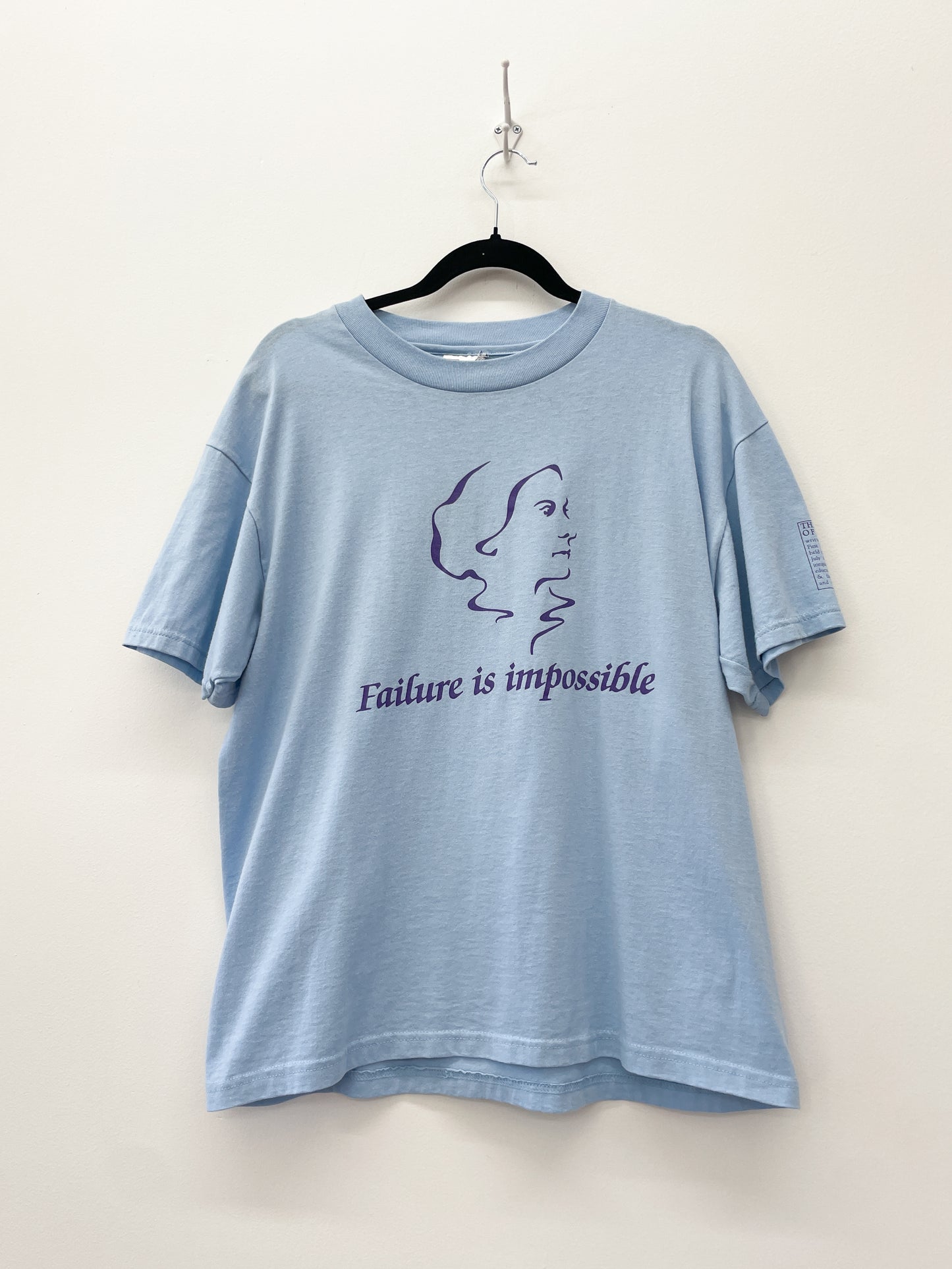 1980s Vintage Failure Is Impossible Feminism Declaration of Sentiments Tee Shirt