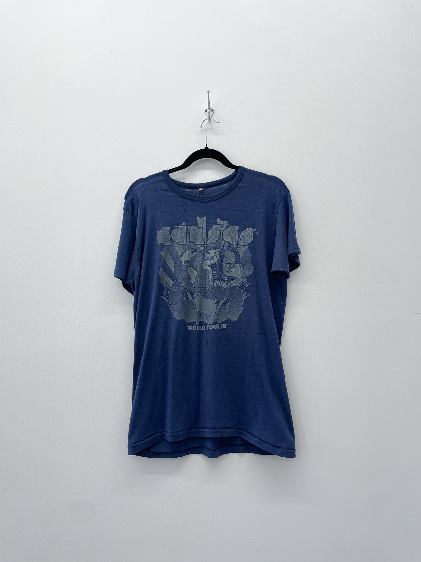 1978 Vintage Kansas World Tour '78 Tee Shirt