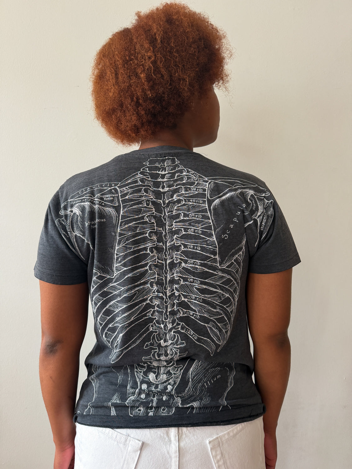1978 Vintage Leslie Arwin Anatomy X-Ray Skeleton T-Shirt