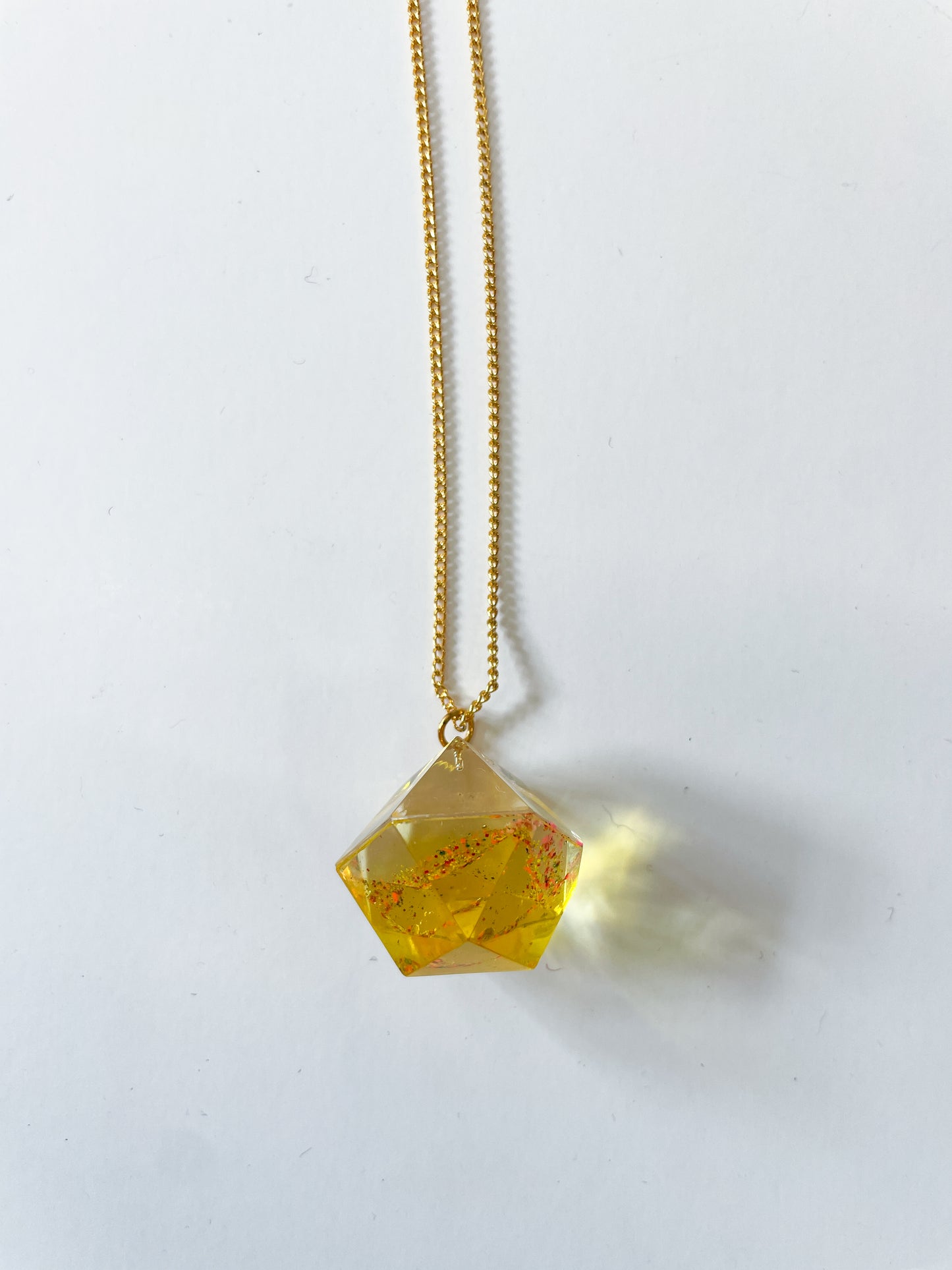 1970s Vintage Yellow & Orange Gems Necklaces