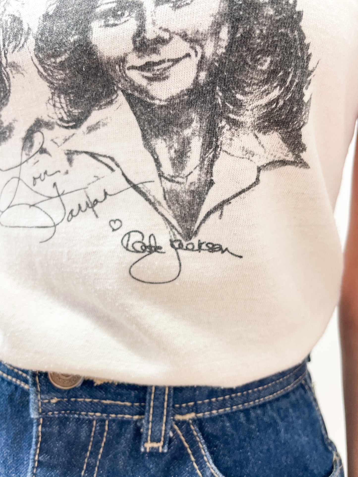 1977 Vintage Charlie's Angels Ringer T-Shirt 1970s