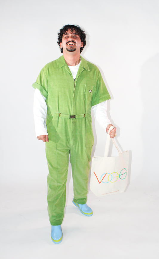 1950s-1960s Vintage Green Corduroy Jumpsuit by Bill Parry