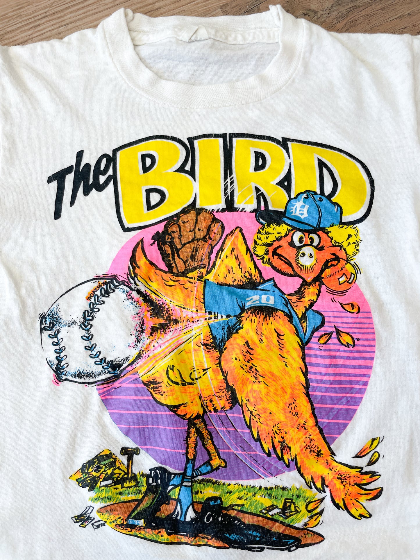 1980s Vintage The Bird Detroit Tigers Baseball Novelty Kids Toddler ee Shirt