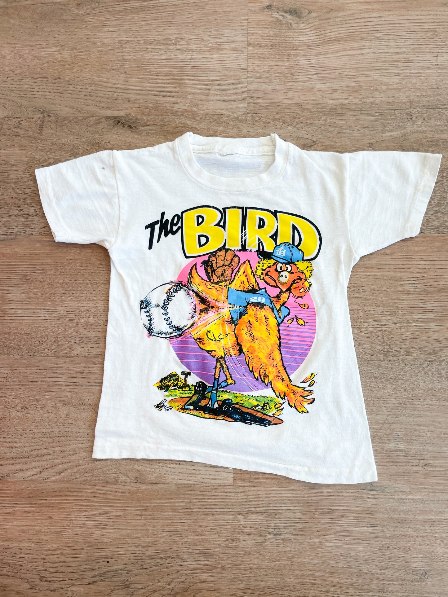 1980s Vintage The Bird Detroit Tigers Baseball Novelty Kids Toddler ee Shirt