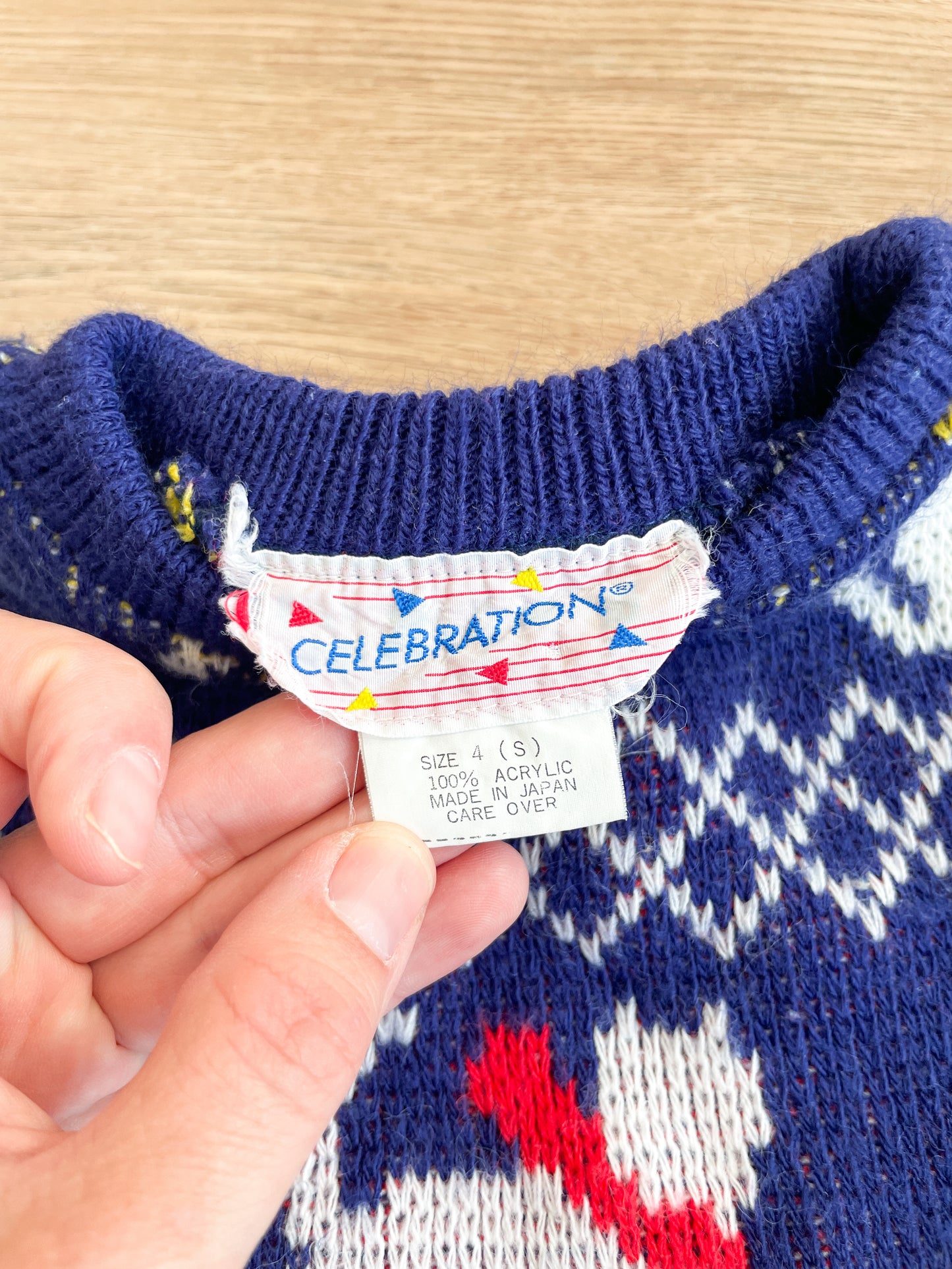 1980s Vintage Kitty Cats with Bows and Scarves Puff Sleeve Toddler Kids Knit Sweater