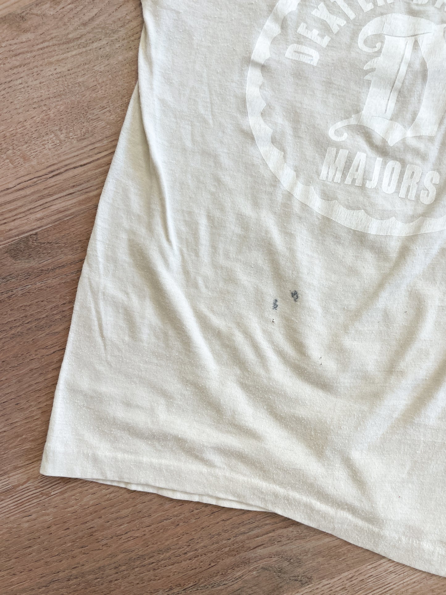 1960s - 70s Vintage Dexter Baseball Major and Minor League Thrashed Kids Tee Shirts - Set of 3