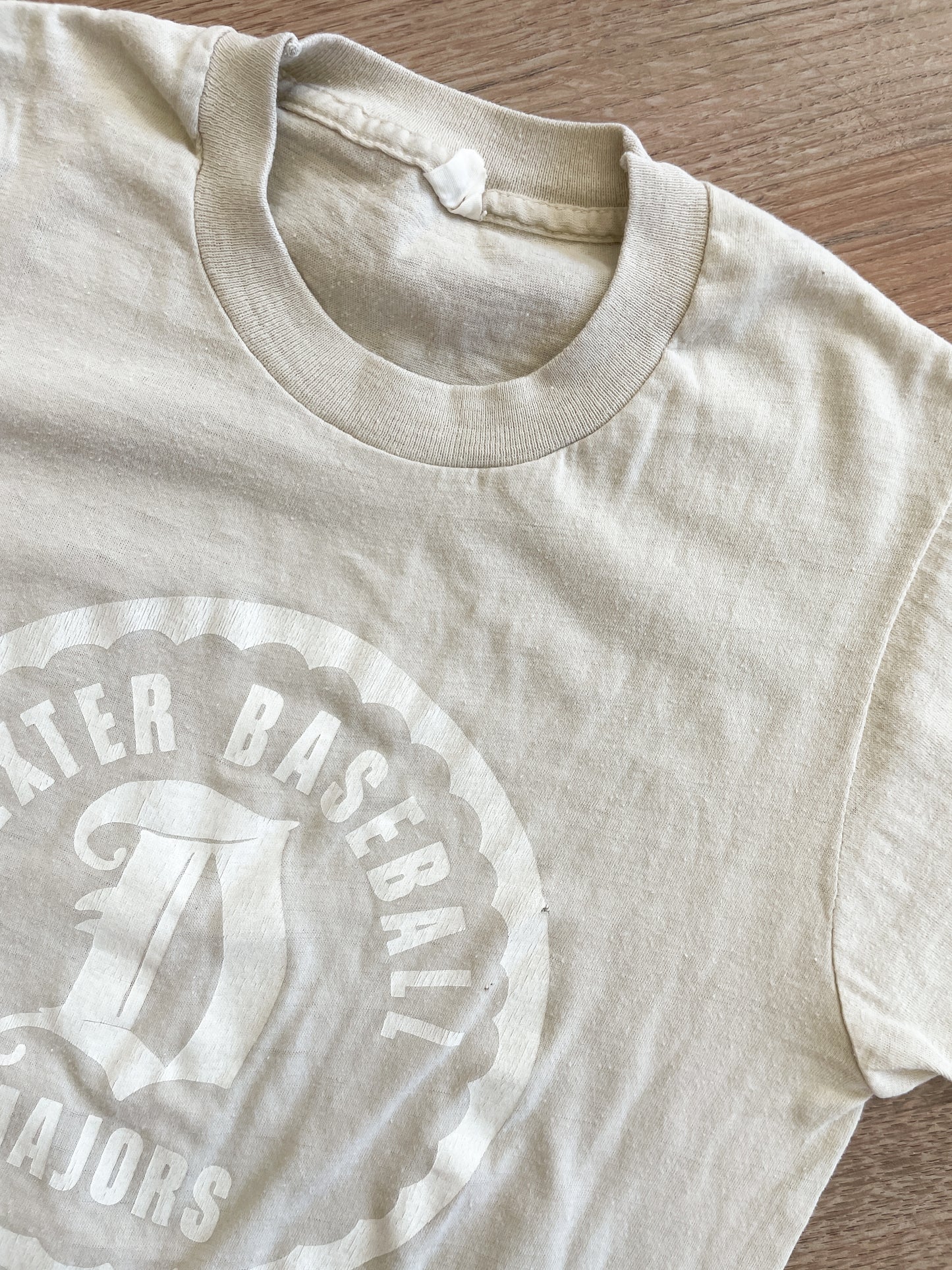 1960s - 70s Vintage Dexter Baseball Major and Minor League Thrashed Kids Tee Shirts - Set of 3