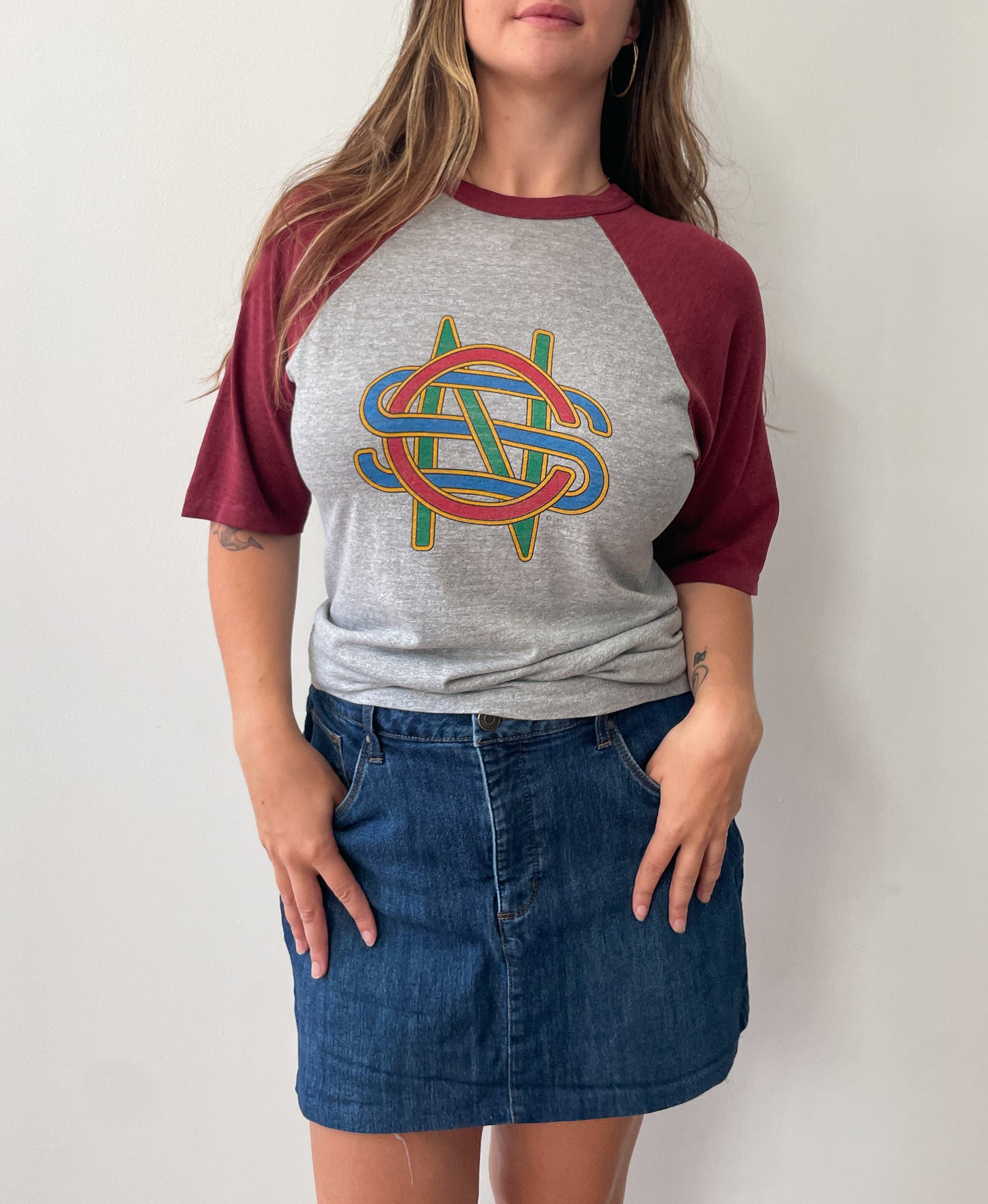 1982 Vintage Crosby, Stills, and Nash Daylight Again Tour Raglan Tee Shirt