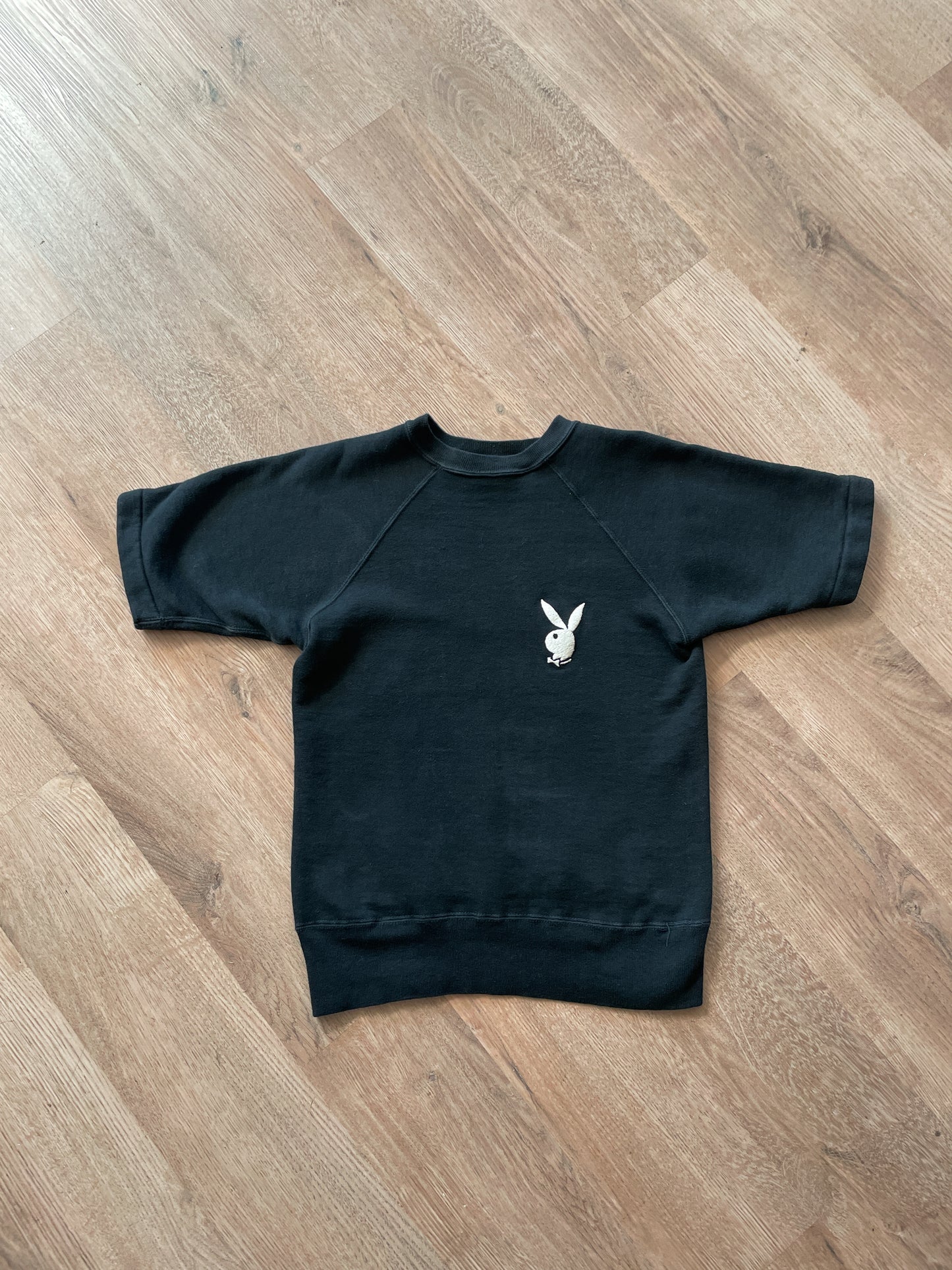 1960s - 1970s Vintage Playboy Bunny Emblem Short Sleeve Crewneck