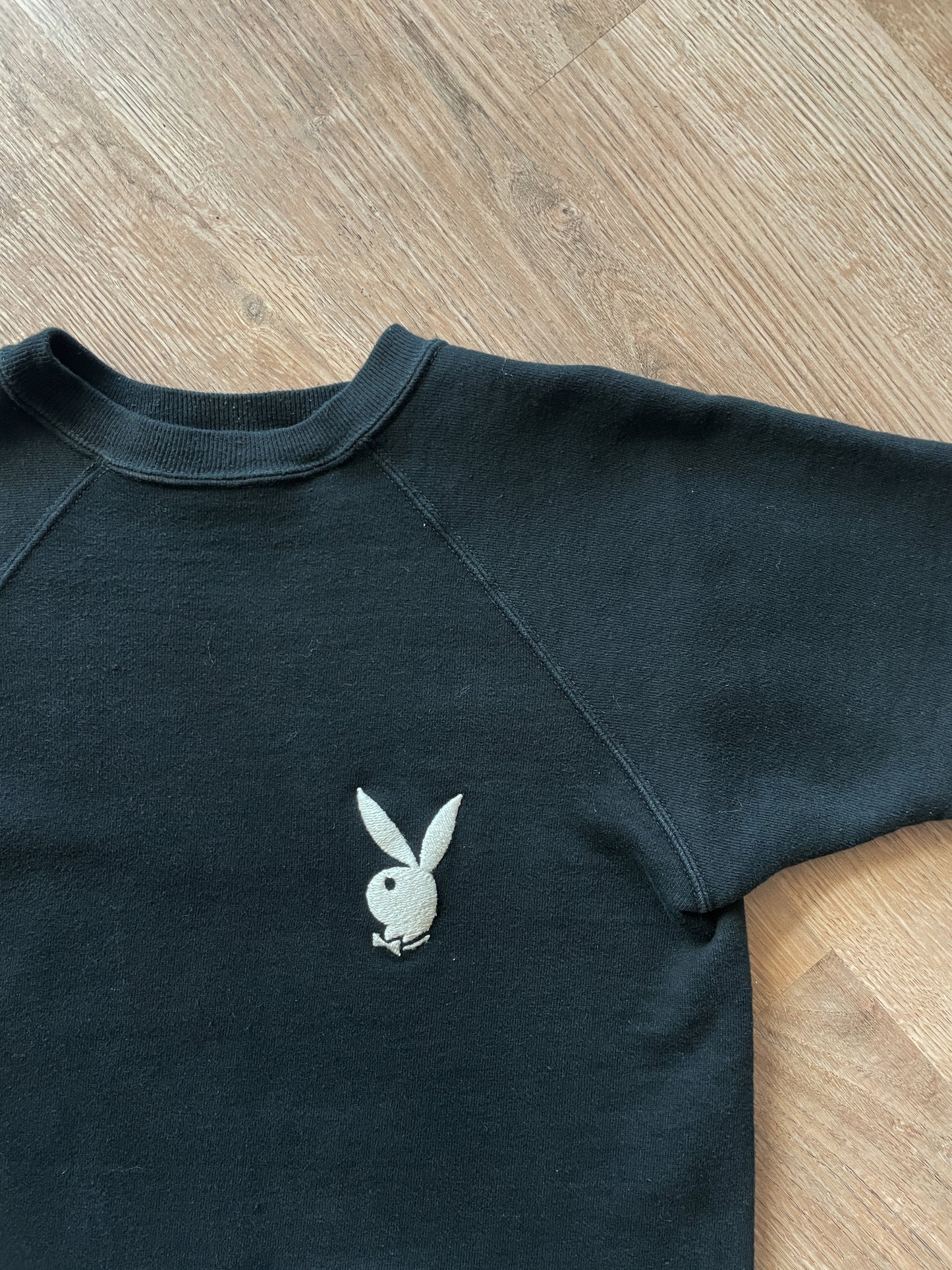 1960s - 1970s Vintage Playboy Bunny Emblem Short Sleeve Crewneck