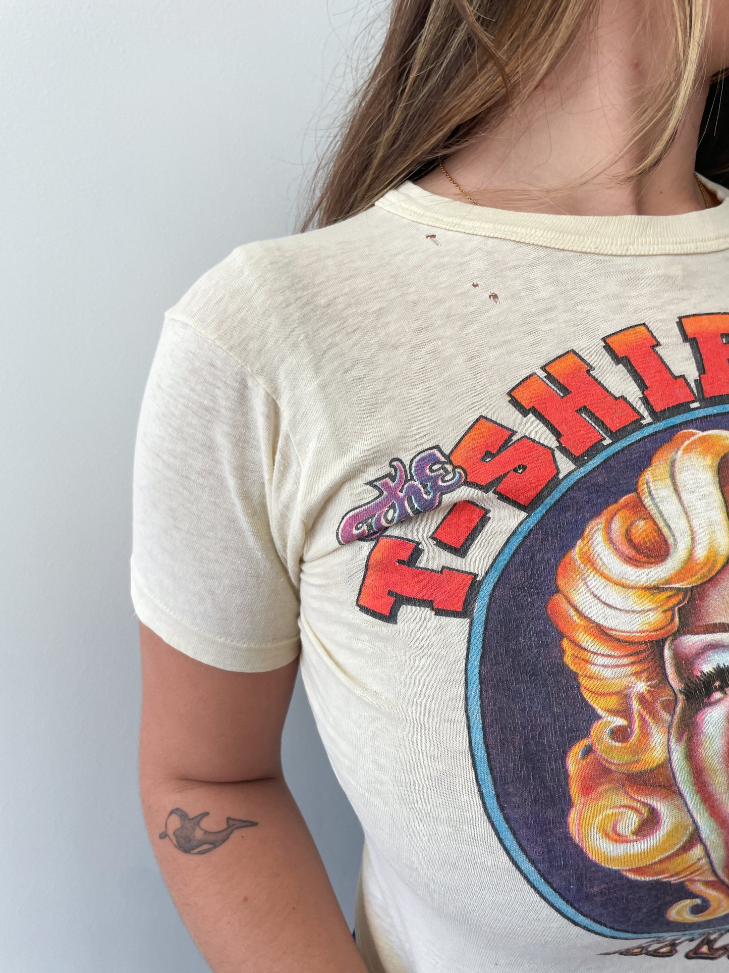 1970s Vintage "The T-Shirtery" Custom Printed Tee Shirts Promo Tee featuring Marilyn Monroe