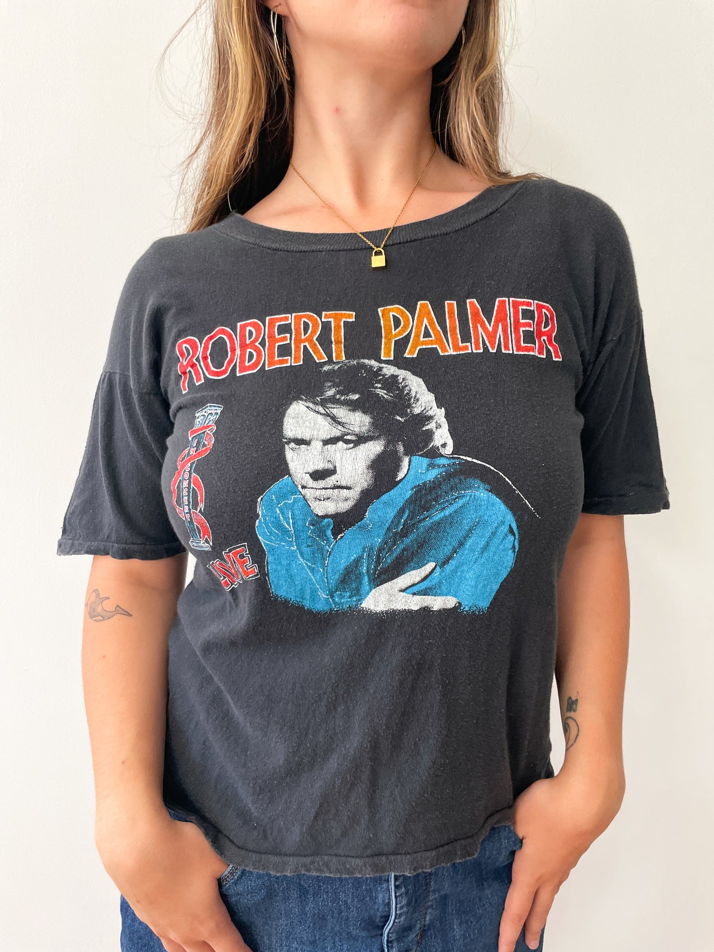 1980s Vintage Robert Palmer Tour Bootleg Tee Shirt