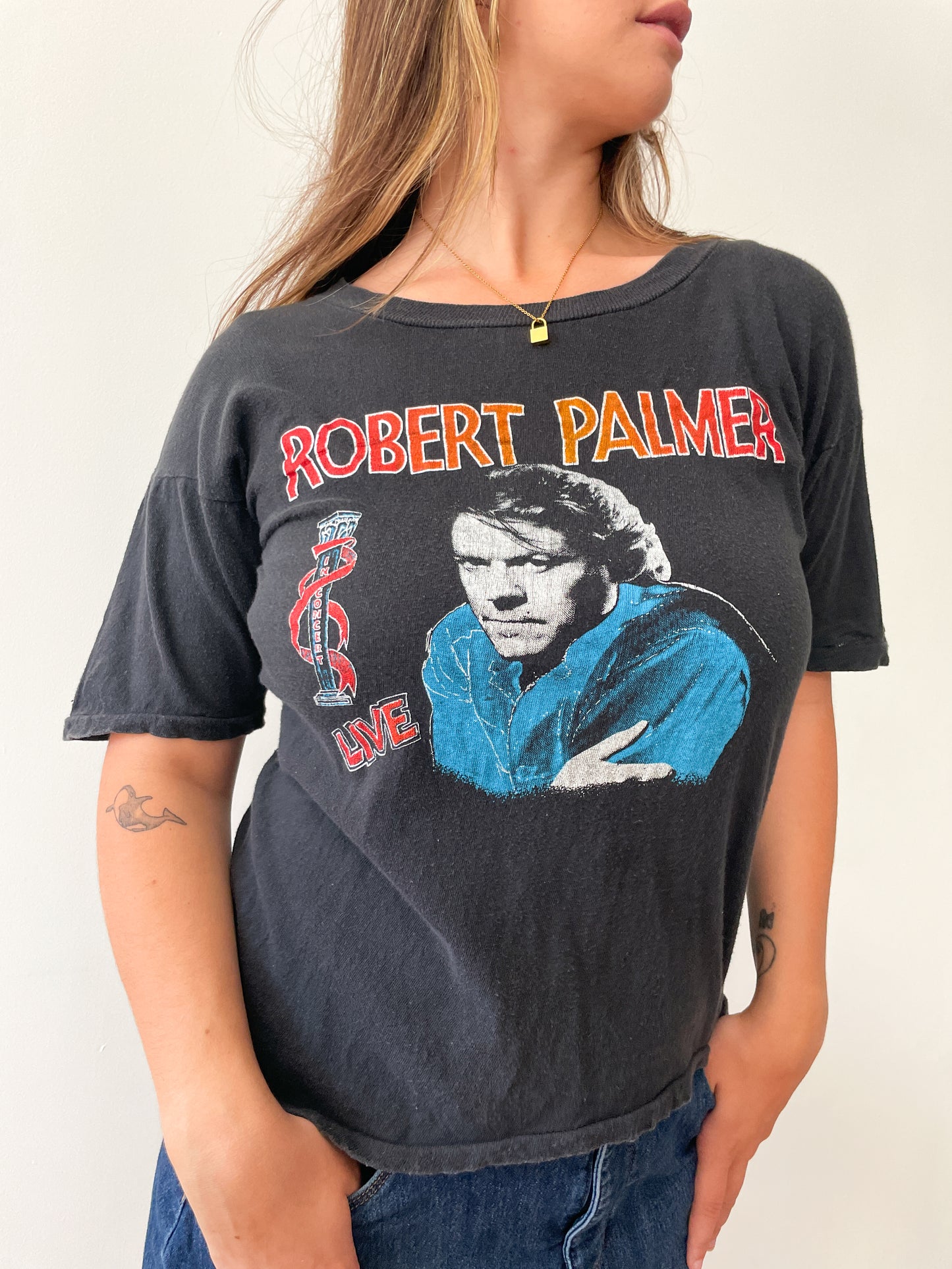 1980s Vintage Robert Palmer Tour Bootleg Tee Shirt