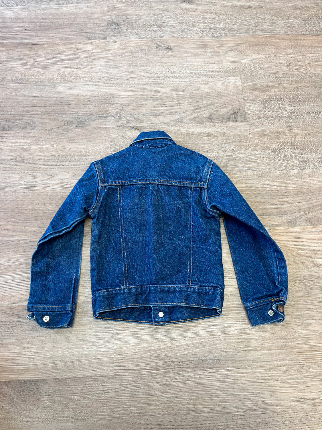 1980s Vintage Kids Orange Tab "Little Levi's" Trucker Denim Jacket