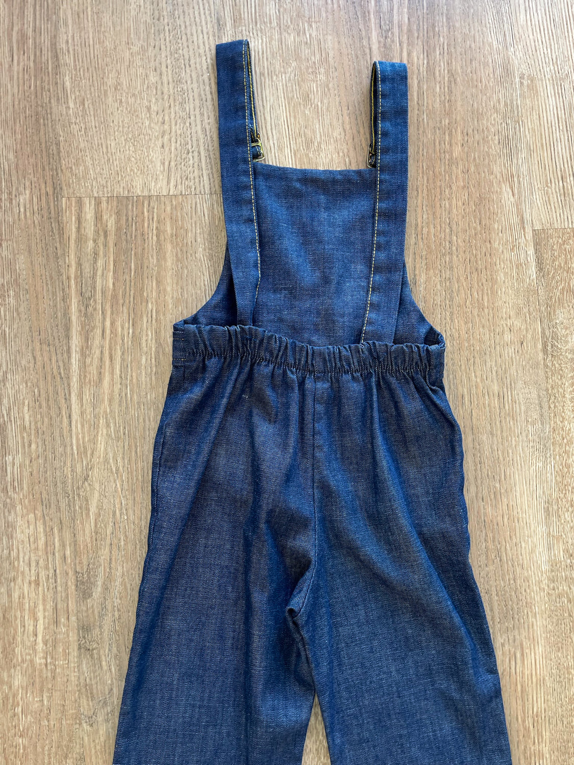 1970s Vintage Kids Health-Tex Dark Denim Overalls