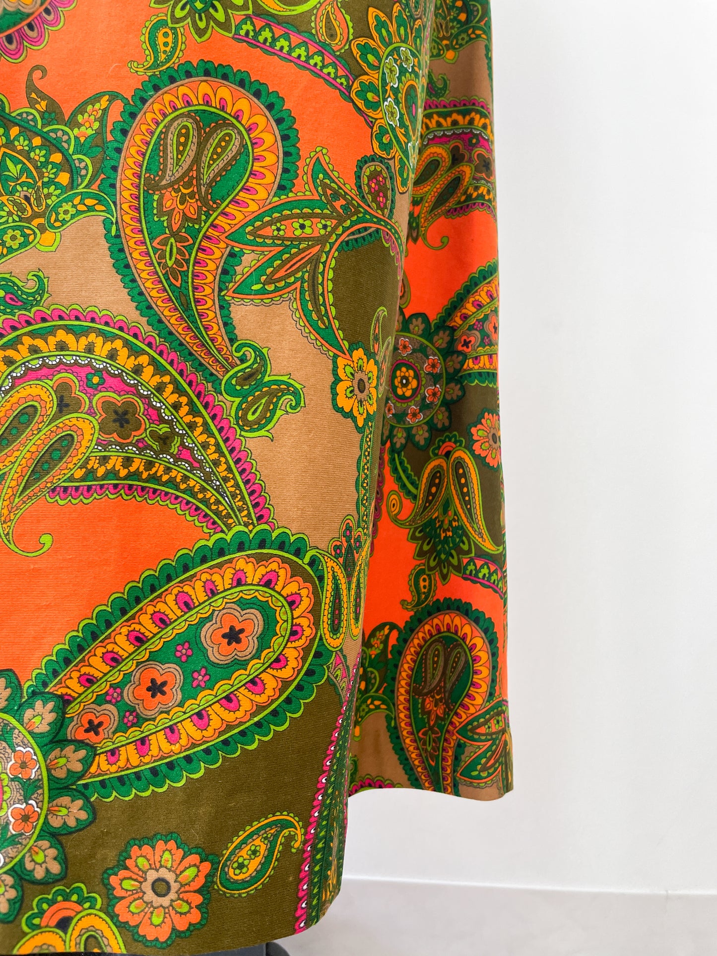 1970s Vintage Hawaiian Paisley Maxi Dress by Hawaii Nei Honolulu