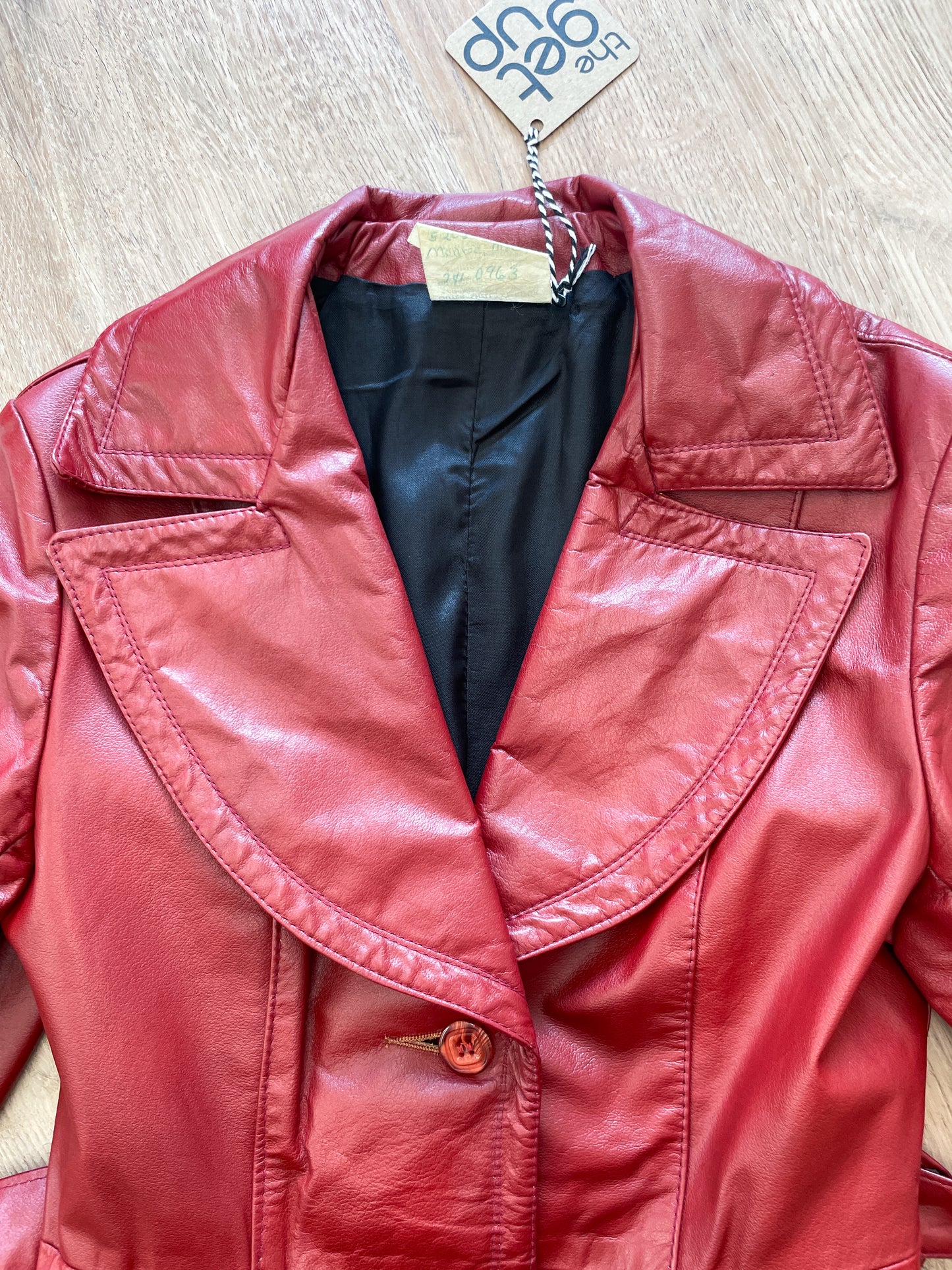 1970s Vintage Oxblood Burgundy Red Leather Jacket