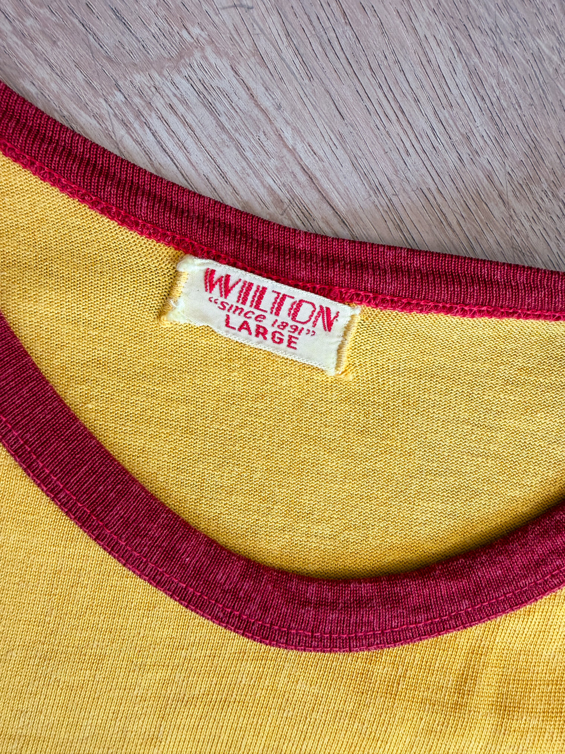 1950s Vintage Styling Ford Motors Dealership Rayon Ringer T-Shirt by Wilton