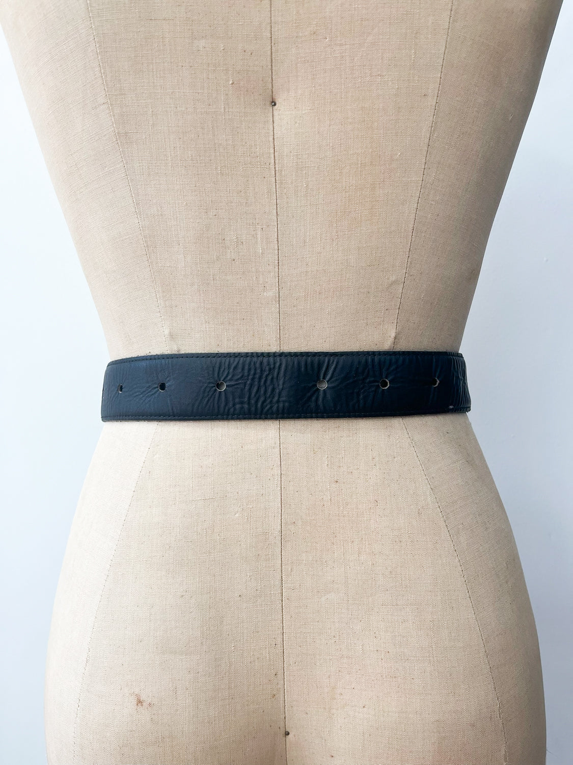 1970s Vintage Holding Hands Clasping Georges Mailian Inspired Leather Belt by Park Lane
