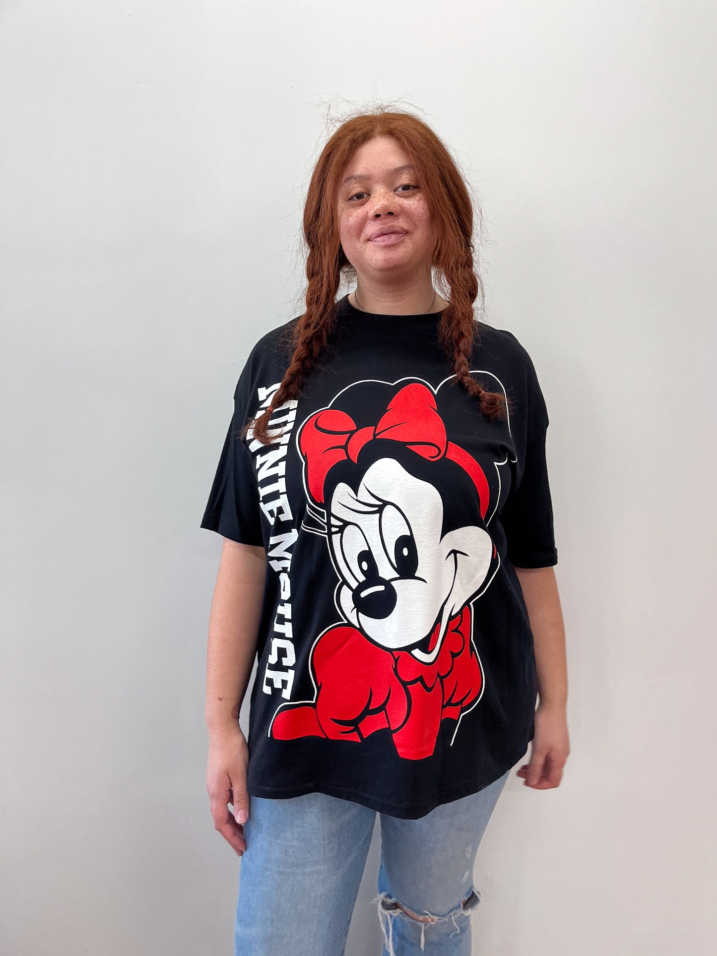 1990s Vintage Minnie Mouse Double Sided Made in USA Tee Shirt