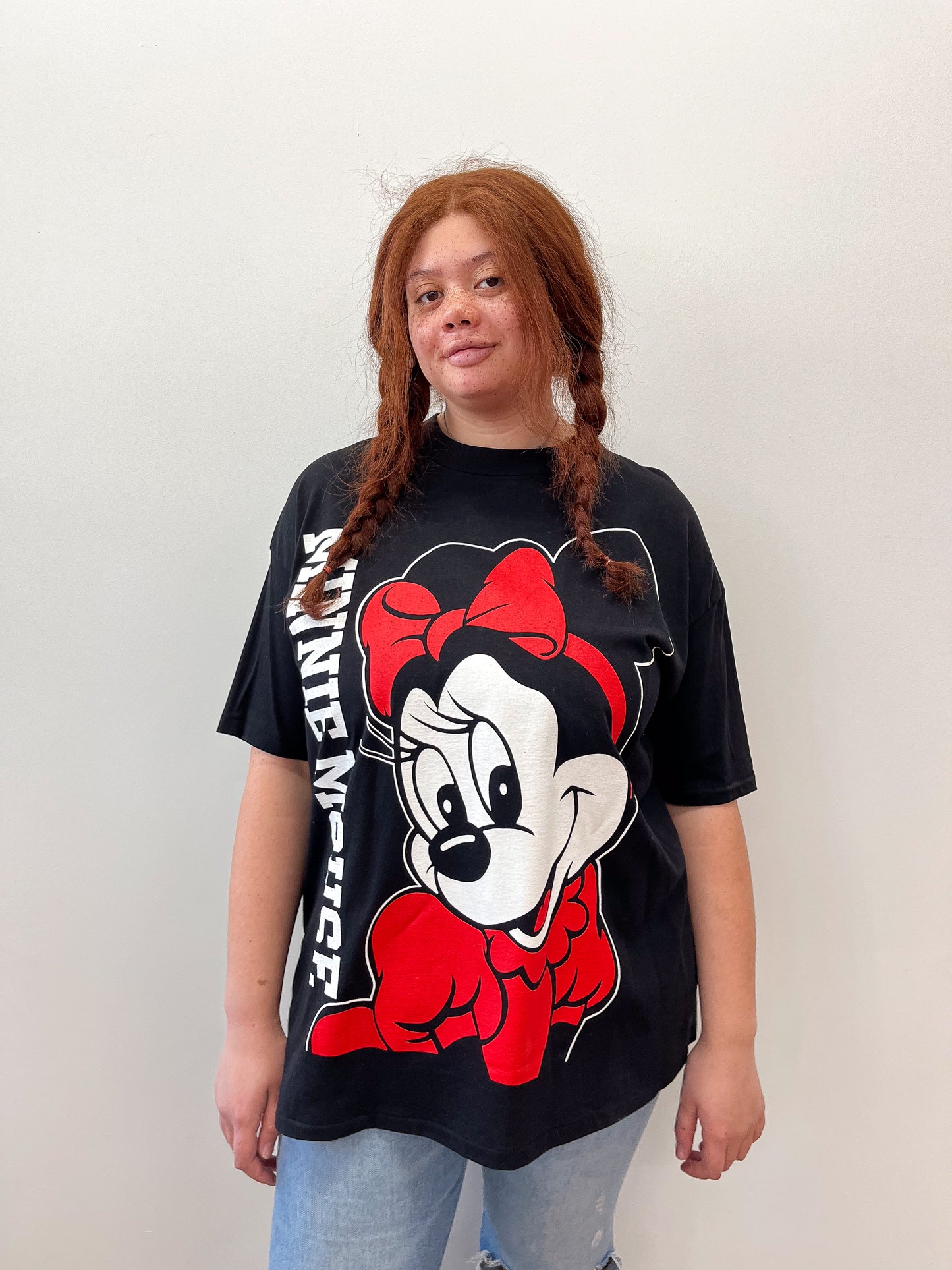 1990s Vintage Minnie Mouse Double Sided Made in USA Tee Shirt