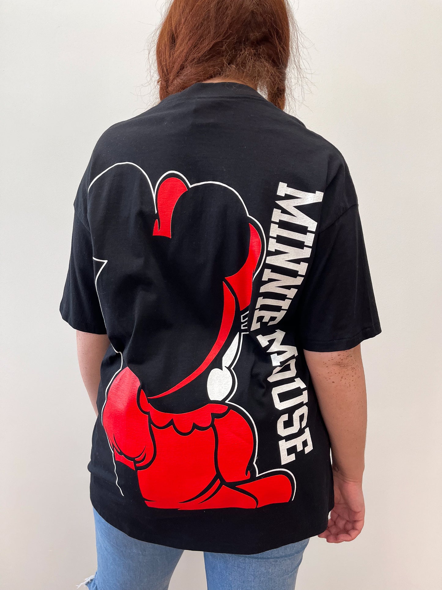 1990s Vintage Minnie Mouse Double Sided Made in USA Tee Shirt