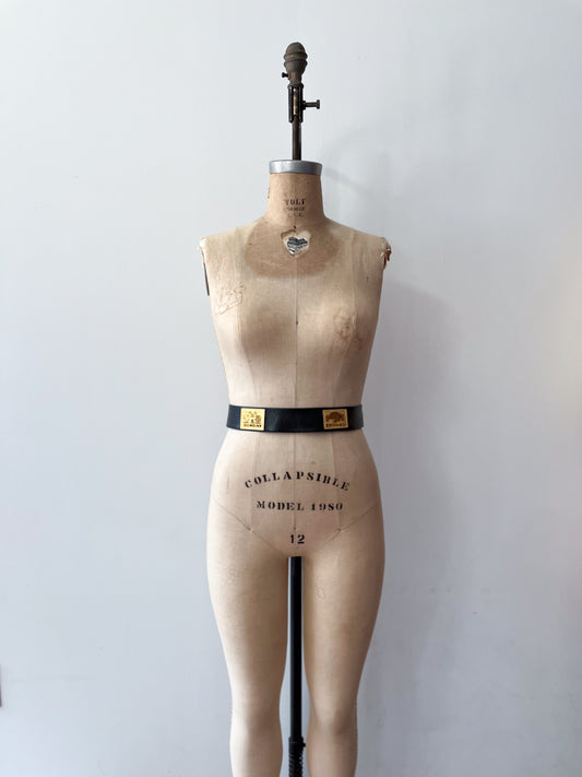 1950s Vintage Saks 5th Avenue World Traveler Cities Leather Belt