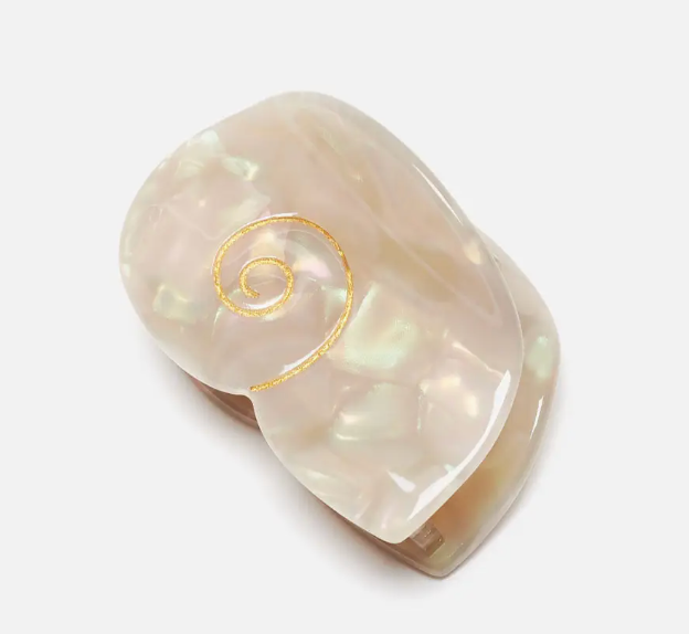 Siren Sea Shell Opal Acetate Mini Hair Claw For A Mermaid by Winona Irene
