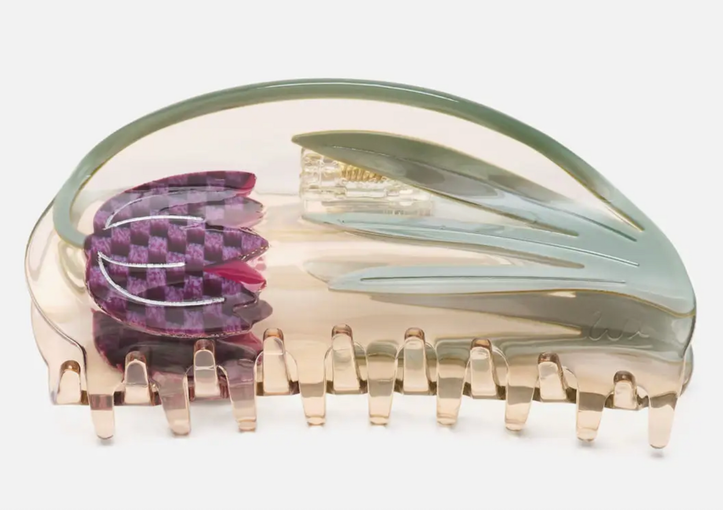 Fritillaria Tulip Checkered Flower Large Claw Clip by Winona Irene