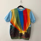 1970s - 1980s Vintage Hot Air Balloon Photorealist Print Shirt