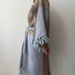1970s - 80s Vintage Robins Egg Blue and Brown Mohair Blanket Coat