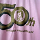 1984 Vintage Pink Elvis Presley Golden Anniversary Thin Tee